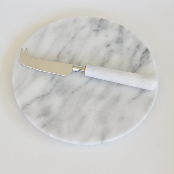 Dining Marble Cheese Board And Knife Set Poshmark